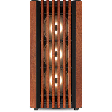 Sharkoon rebel c70m rgb midi tower behuizing (zwart houtkleur | 2x usb-a | 1x usb-c | rgb)