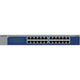 Netgear gs524 24-poorts gigabit ethernet unmanaged switch (grijs blauw)
