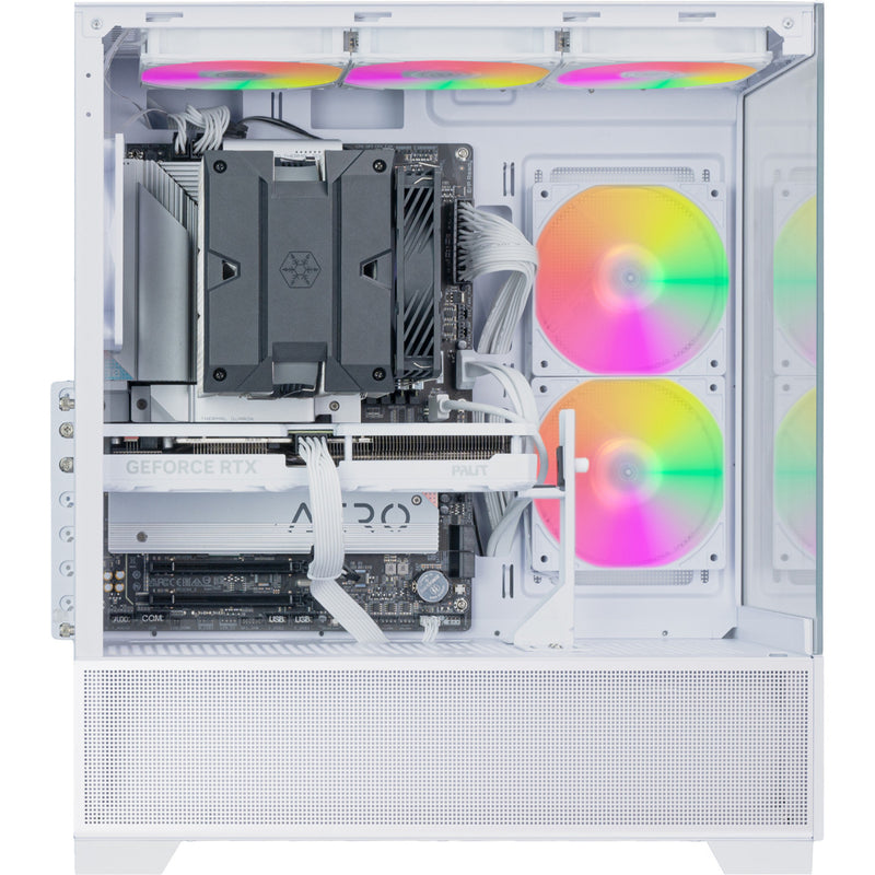 Load image into Gallery viewer, Silverstone lucid 05 mini tower behuizing (wit | 2x usb-a | 1x usb-c | rgb | tempered glass)
