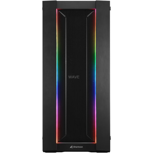 Sharkoon elite shark ca200m big tower behuizing (zwart | 4x usb-a | window)