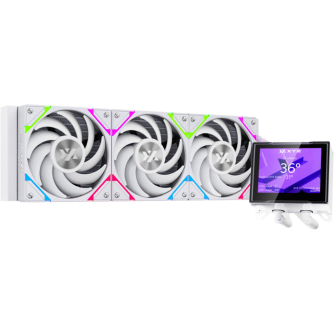 Laden Sie das Bild in Galerie -Viewer, Xyz pc gear hydroview aio 360 waterkoeling (wit, argb, pwm)
