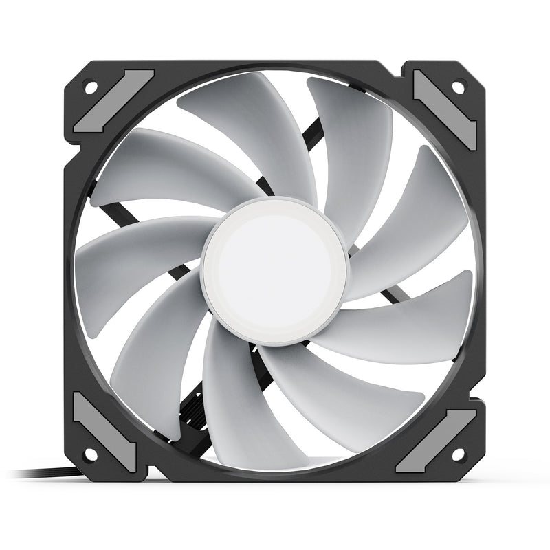 Load image into Gallery viewer, Sharkoon shark mirror rgb pwm reverse case fan (zwart, 120 x 120 x 25 mm)
