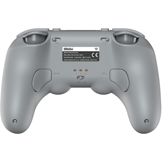 8bitdo pro 3 bluetooth gamepad (grijs zwart, switch 1 2, pc, android, 2.4 ghz bluetooth usb)