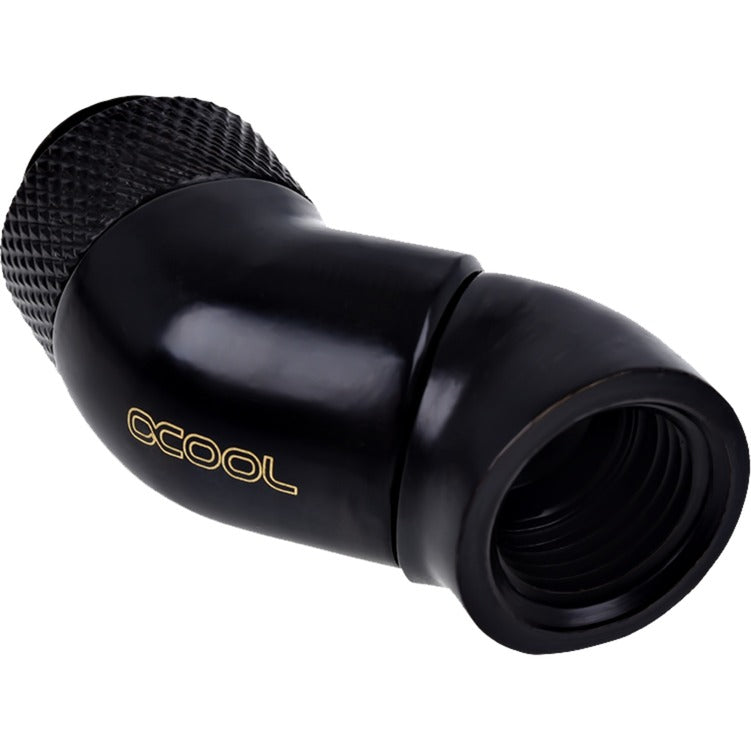 Load image into Gallery viewer, Alphacool eiszapfen angled adaptor double-45 graden aansluiting (zwart)
