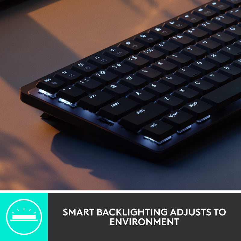 Load image into Gallery viewer, Logitech mx mechanical mini toetsenbord (zwart, us-international lay-out (qwerty), gl tactile, 80% (tkl), bluetooth)

