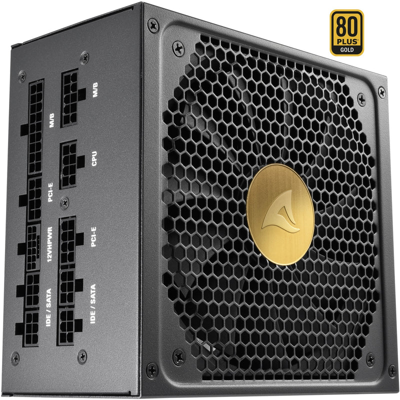 Load image into Gallery viewer, Sharkoon rebel p30 gold modulaire 850 watt voeding (zwart, 1x 12vhpwr, 4x pcie)
