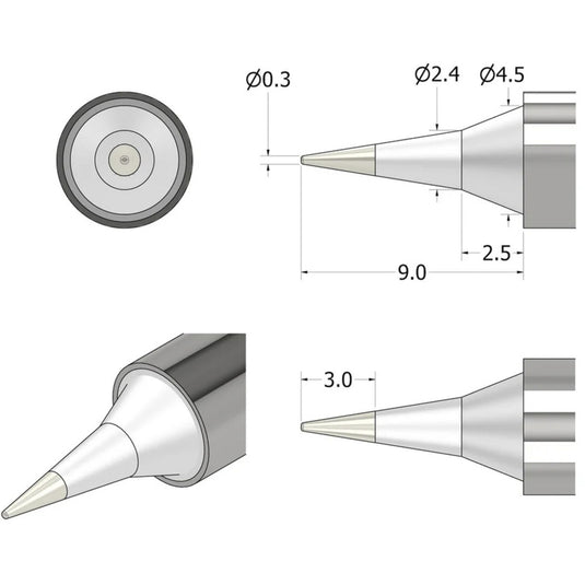 Ifixit fixhub soldeerpunt, fijn soldeerbout (zilver)