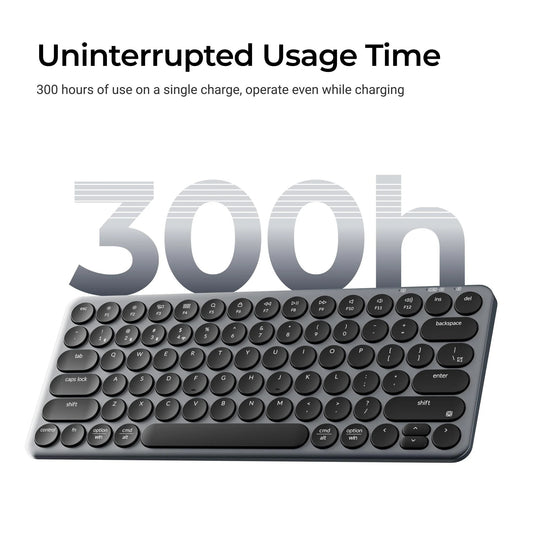 Keychron b3 pro-k1 toetsenbord (grijs, us lay-out (qwerty), scissor switches, 75%, abs keycaps, 2.4 ghz | bluetooth | usb)