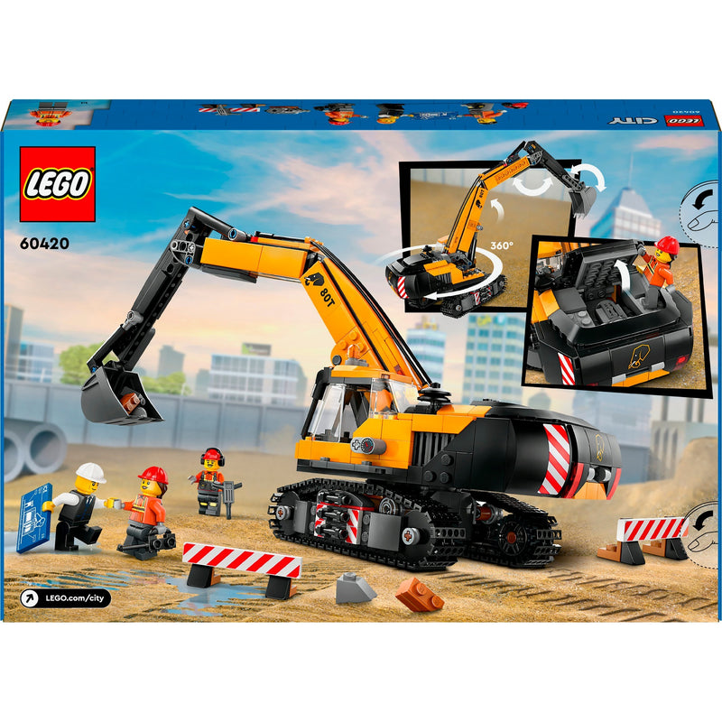 Load image into Gallery viewer, Lego city - gele graafmachine constructiespeelgoed (60420)
