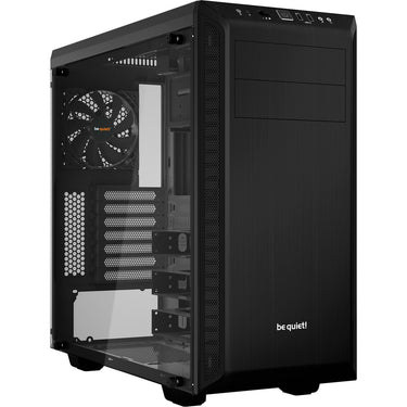 Be quiet! pure base 600 window midi tower behuizing (zwart | 2x usb-a | tempered glass)