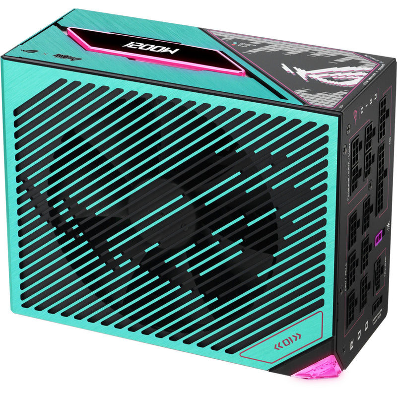 Afbeelding laden in galerijviewer, Asus rog thor platinum iii hatsune miku edition modulaire 1200 watt voeding (zwart, 1x 12v-2x6, 4x pcie)
