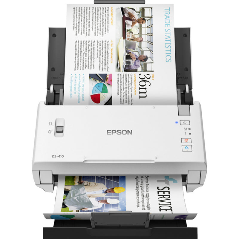 Load image into Gallery viewer, Epson workforce ds-410 feedscanner (wit zwart, usb 2.0)
