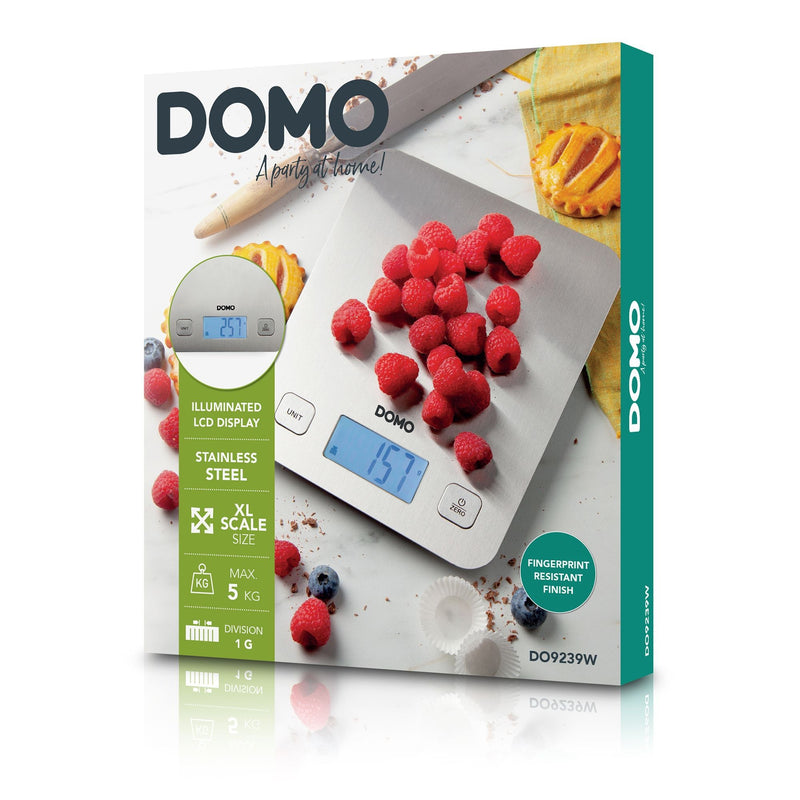 Load image into Gallery viewer, Domo do9239w keukenweegschaal prestige xl (roestvrij staal)

