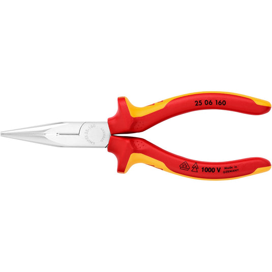 Knipex radiotang recht met zijsnijder | 160 mm | vde - 2506160