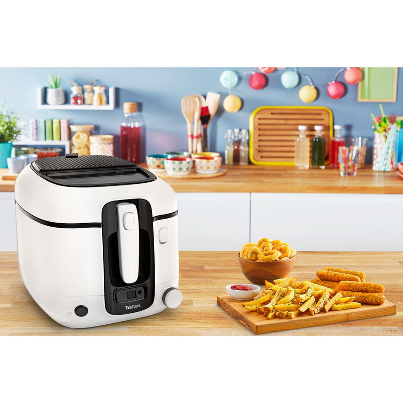Load image into Gallery viewer, Tefal super uno fr3140 frituurpan (wit zwart, 2,2 liter)
