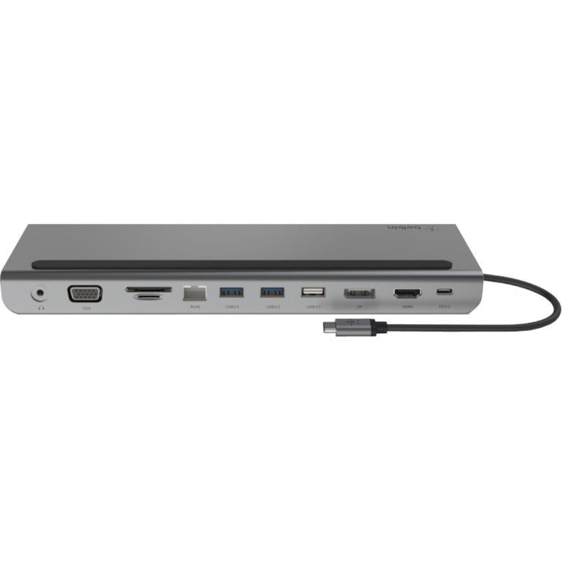 Load image into Gallery viewer, Belkin connect 11-in-1 usb-c hub dockingstation (zilver zwart)
