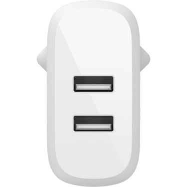Belkin boost charge 2-poorts usb-a wandlader (wit, 24w)