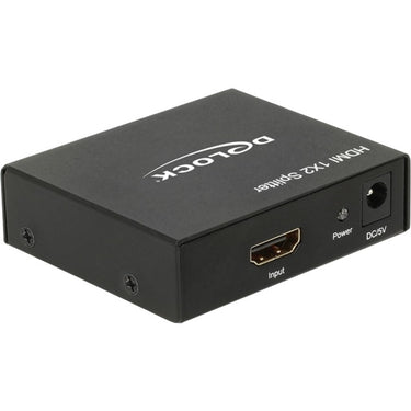 Delock splitter hdmi in > 2x hdmi 4k hdmi splitter (zwart)