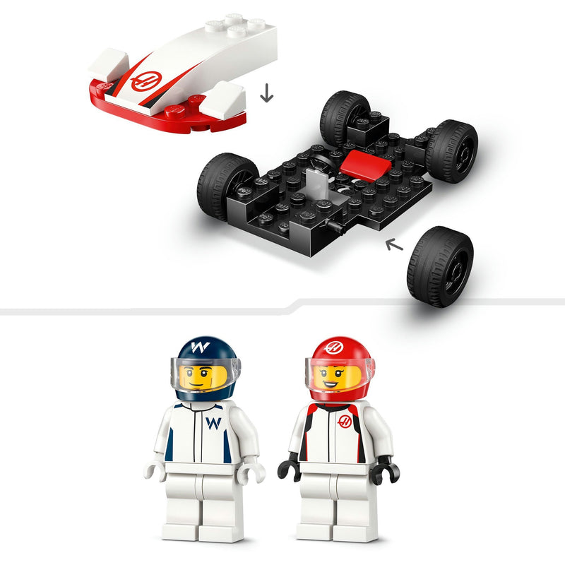 Load image into Gallery viewer, Lego city 60464 f1 williams racing en haas f1 racewagens

