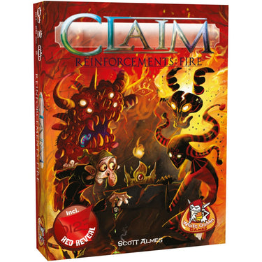 White goblin games claim reinforcements: fire kaartspel (nederlands, uitbreiding, 2 spelers, 25 minuten, vanaf 10 jaar)