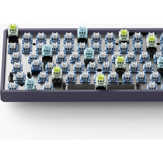 Iqunix f97 lavandin wireless mechanical keyboard, gaming toetsenbord (lavendel, us lay-out, cherry mx brown, rgb leds, 96%, hot-swappable, pbt, 2.4ghz | bluetooth 5.1 | usb-c)