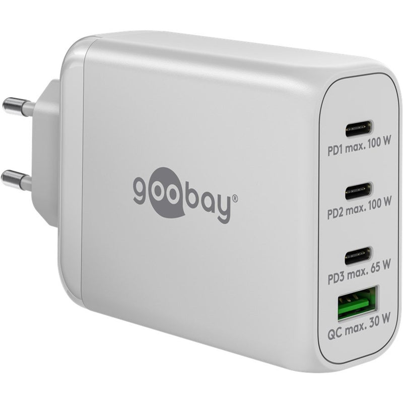Afbeelding laden in galerijviewer, Goobay 100w gan usb-c pd multiport quick charger (wit)
