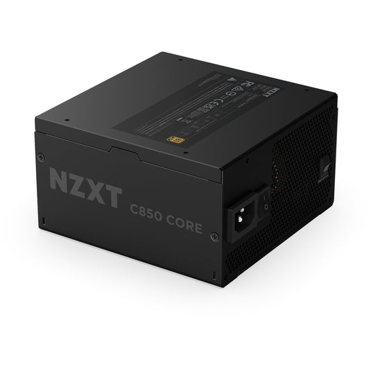 Nzxt c850 gold core modulaire 850 watt voeding (zwart, 1x 12v-2x6, 3x pcie)
