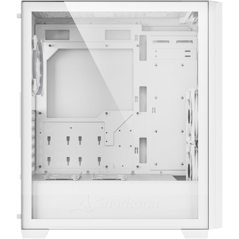Load image into Gallery viewer, Sharkoon vs9 rgb white midi tower behuizing (wit | 2x usb-a | 1x usb-c | rgb | tempered glass)

