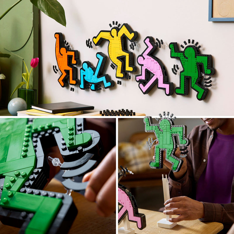 Load image into Gallery viewer, Lego art 31216 keith haring dansende figuren
