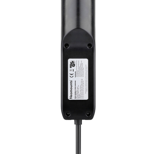 Neomounts ds22-840bl6 bureaucontactdoos met klem en usb-c en usb-a poorten - quick-charge stekkerdoos (zwart)