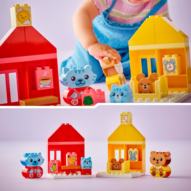 Load image into Gallery viewer, Lego duplo - dagelijkse gewoontes - eten en slapen constructiespeelgoed (10414)

