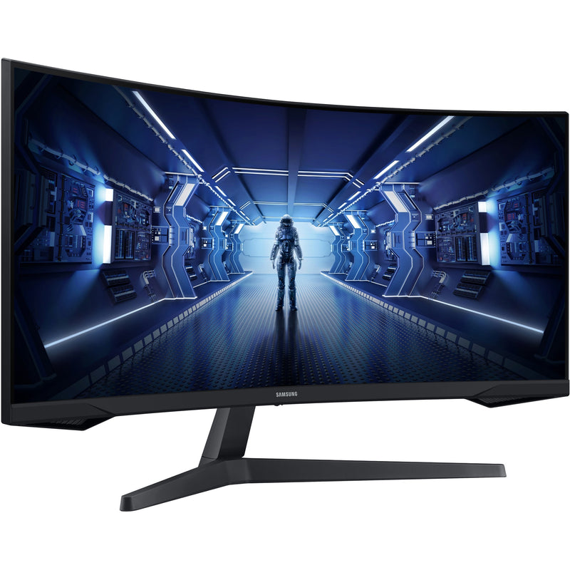 Afbeelding laden in galerijviewer, Samsung odyssey g5 34 curved ultrawide gaming monitor (zwart, 1x displayport, 1x hdmi, 165 hz)
