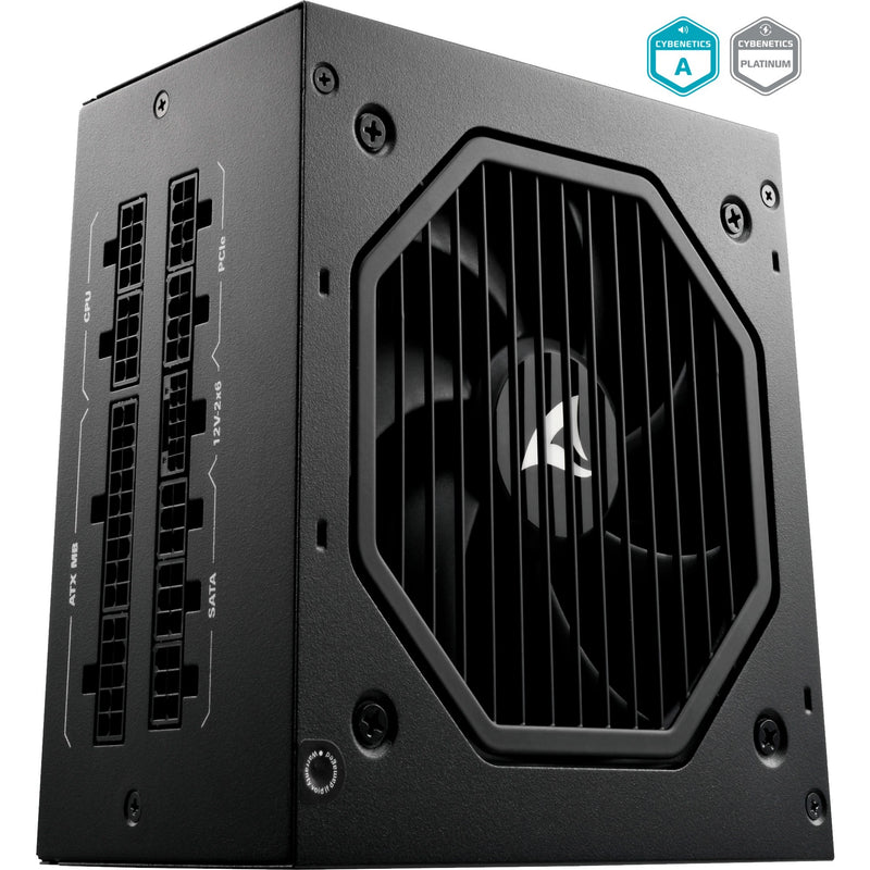 Load image into Gallery viewer, Sharkoon rebel p20 modulaire 1000 watt voeding (zwart, 1x 12vhpwr, 4x pcie)
