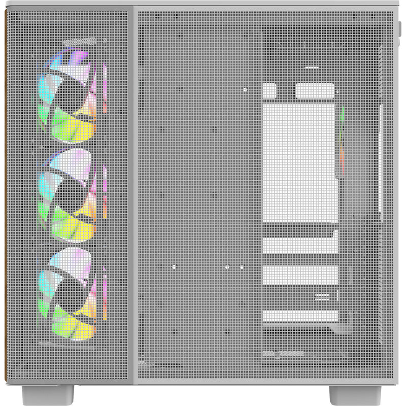 Load image into Gallery viewer, Thermaltake view 380 xl ws argb midi tower behuizing (wit houtkleur | 2x usb-a | 1x usb-c | rgb | tempered glass)
