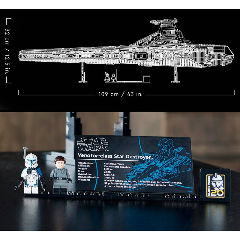 Laden Sie das Bild in Galerie -Viewer, Lego star wars - venator-class republic attack cruiser constructiespeelgoed (75367)
