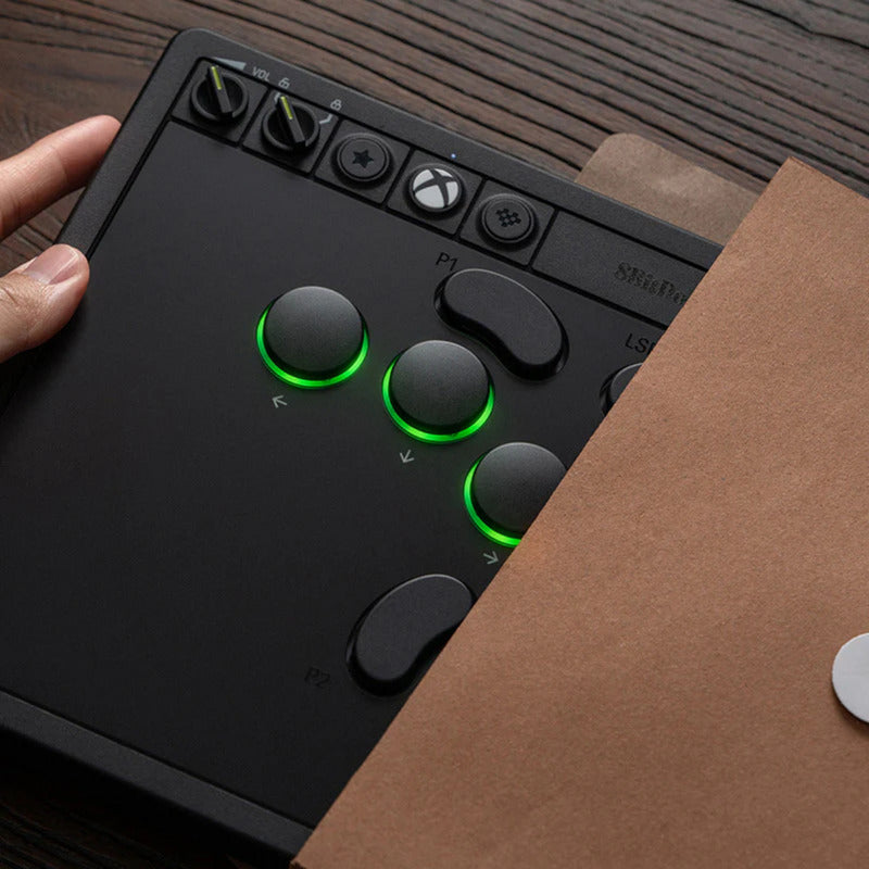 Chargez l'image dans la visionneuse de la galerie, 8bitdo arcade controller for xbox (zwart, 2.4 ghz usb, xbox series x|s, xbox one, pc)
