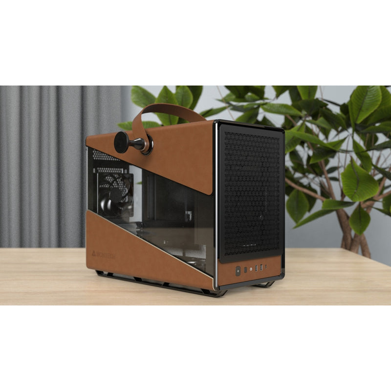 Load image into Gallery viewer, Montech heritage pro midi tower behuizing (zwart beige | 2x usb-a | 1x usb-c)
