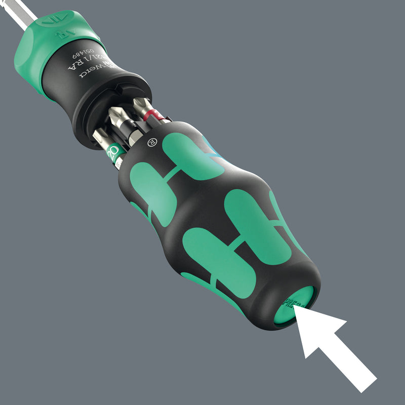 Load image into Gallery viewer, Wera kraftform kompakt 28 ra met etui, 6‑delig bitset (zwart groen)
