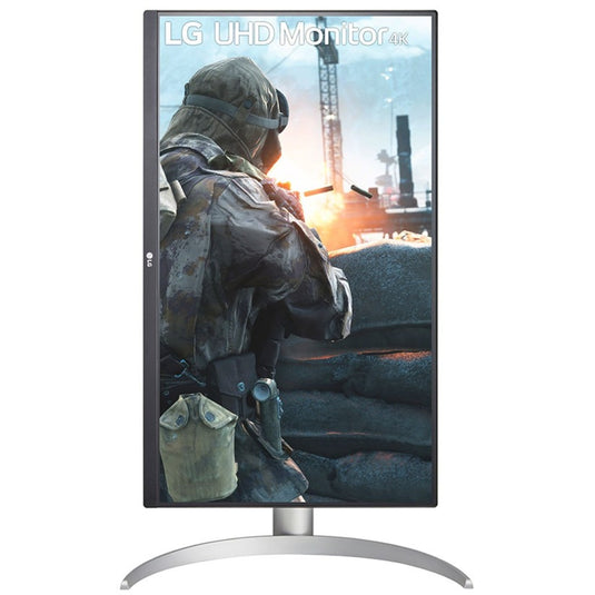 Lg ultrafine 27up650k-w 27 4k uhd monitor (wit zilver, 2x hdmi, displayport)