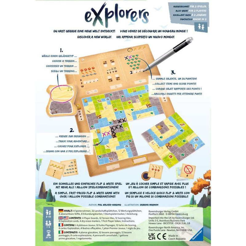 Load image into Gallery viewer, Ravensburger explorers bordspel (engels, 1 - 4 spelers, 20 - 30 minuten, vanaf 8 jaar)
