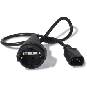 Apc cee 7 7 (v) naar iec 60320 c14 kabel (zwart)