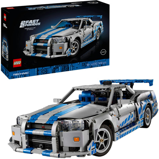 Lego technic 42210 2 fast 2 furious nissan skyline gt-r (r34) auto