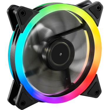 Sharkoon shark blades pwm rgb case fan (zwart, 120 x 120 x 25 mm)