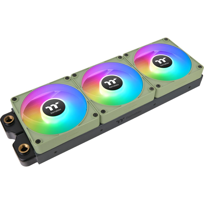 Load image into Gallery viewer, Thermaltake ct120 ex argb sync pc cooling fan matcha green (3-fan pack) case fans (lichtgroen, 3 stuks, 120 x 120 x 25 mm, pwm)
