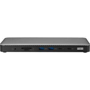 Kensington sd5760t dockingstation (zilver zwart, thunderbolt 4, usb-c, usb-a, hdmi, pd)
