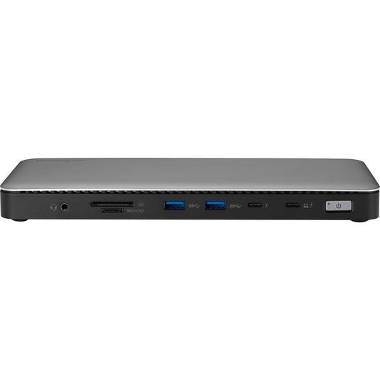 Kensington sd5760t dockingstation (zilver zwart, thunderbolt 4, usb-c, usb-a, hdmi, pd)