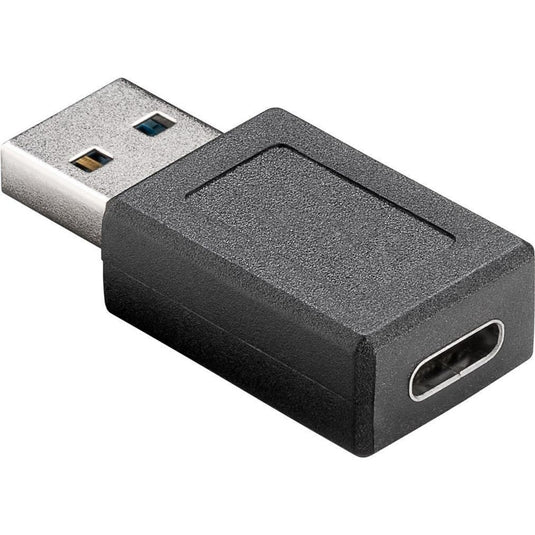 Goobay usb-a 3.0 superspeed > usb-c adapter (zwart)
