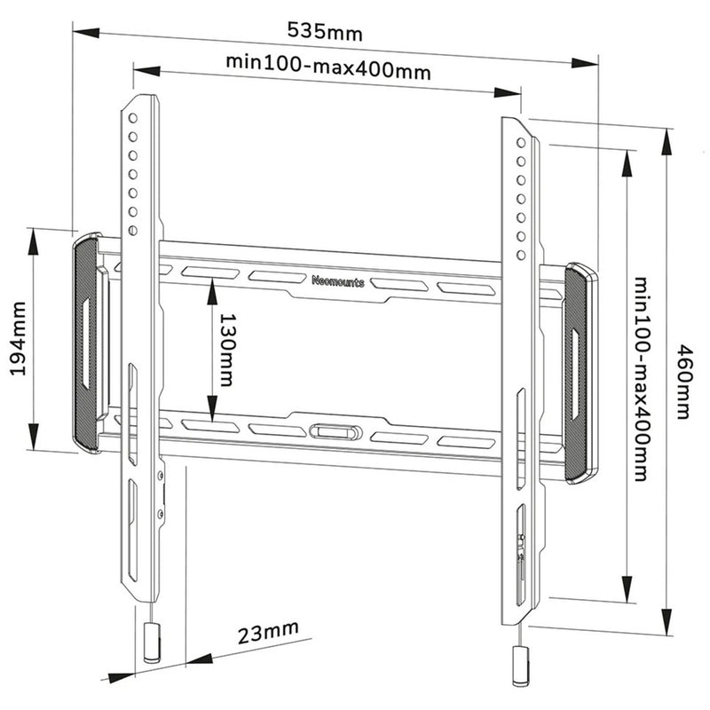 Load image into Gallery viewer, Neomounts wl30-550bl14 tv wandsteun wandmontage (zwart)
