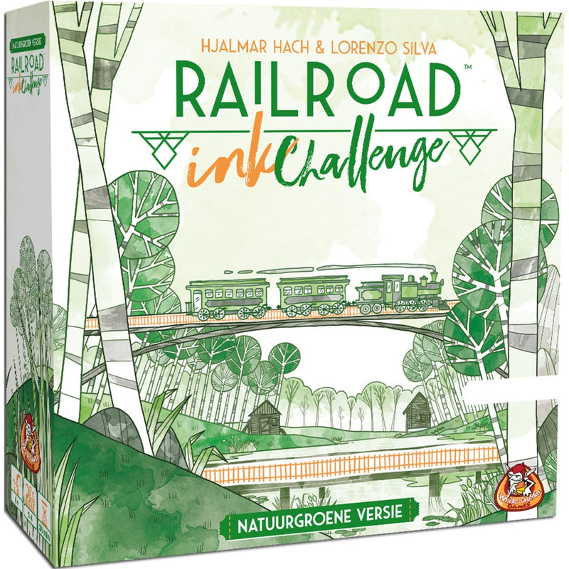 Load image into Gallery viewer, White goblin games railroad ink (natuurgroene versie) dobbelspel (nederlands, 1 - 4 spelers, 30 minuten, vanaf 8 jaar)
