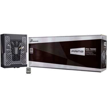 Seasonic prime px-1600 modulaire 1600 watt voeding (zwart, 2x 12vhpwr, 8x pcie)